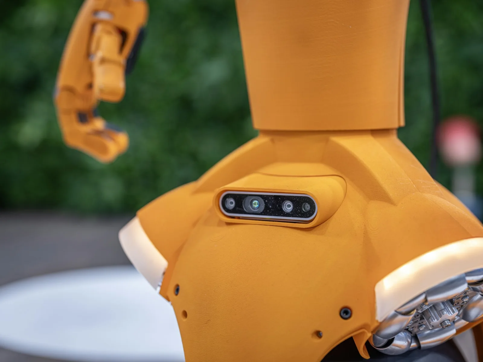 Real optical sensor array installed on a research robot